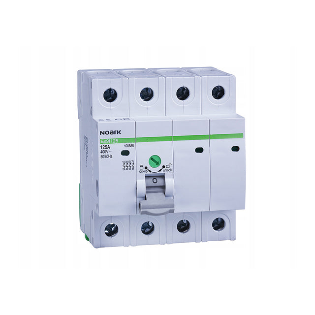 Trennschalter, Breite 4 Module, 4-polig, 125A