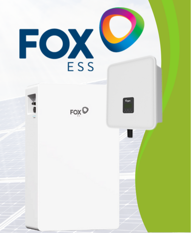FoxESS Komplettsystem – Hybrid-Wechselrichter 6 kW, Speicher 5 kWh, Bifaciale Module