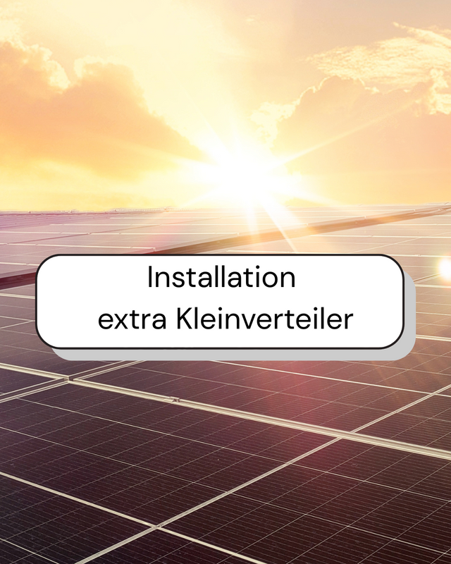 Zusätzlicher Kleinverteiler Photovoltaikanlage