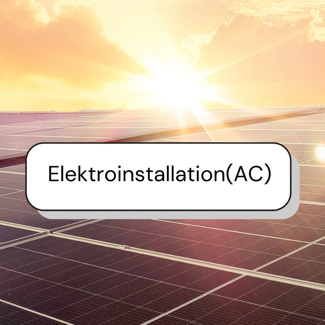 Elektroinstallation AC Montage 10 m Kabel Inkl. Kabelkanal Weiß