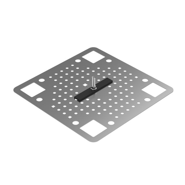 Befestigungsplatte CWL unter Membrane/Dachpappe, Set mit 1 Schraube 32mm und Gummidichtung (K-53-32)