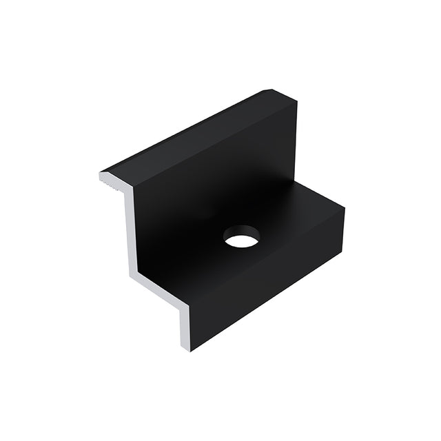 KENO K-06-35 Endklemme 35mm Schwarz Anodisiert Aluminium