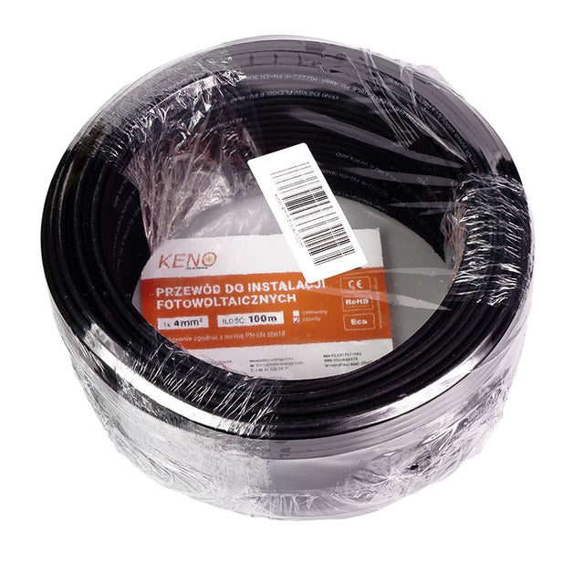 KENO Przewod KENO 4mm czarny 100m