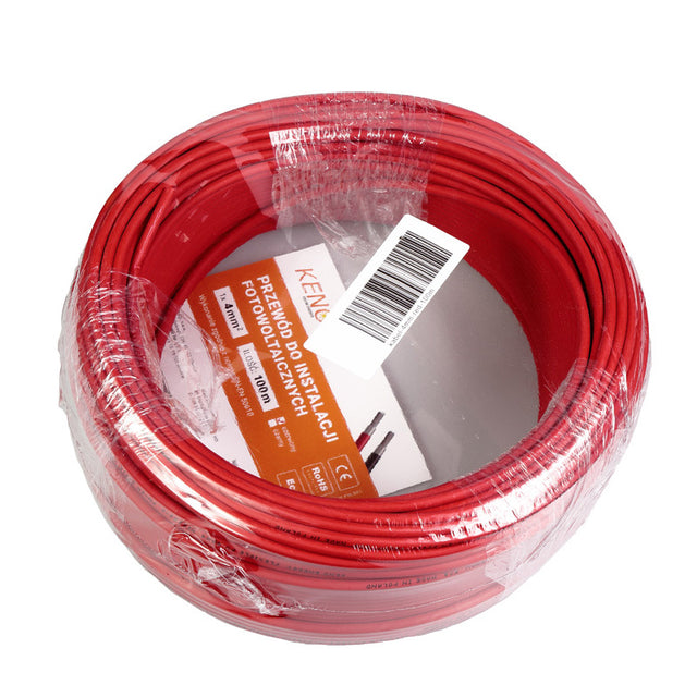 KENO Przewod KENO 4mm czerwony 100m