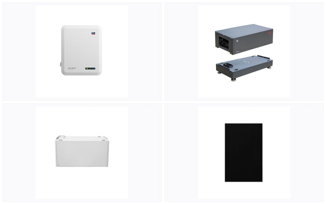 BYD + SMA Komfort-Set ~10 kWp | PV + SMA 8 kW Hybrid + 10 kWh BYD Speicher | Wechselrichter Stromspeicher | kaufen