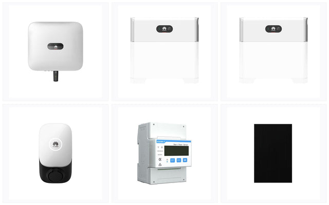 HUAWEI Premium-Set ~10 kWp | PV + Wechselrichter + 10 kWh Speicher + Wallbox | Wechselrichter Stromspeicher | kaufen