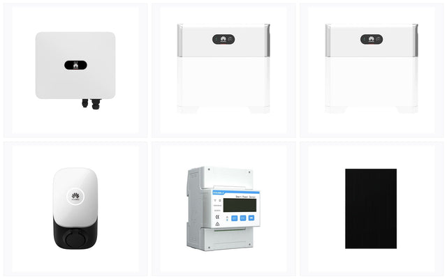 HUAWEI Profi-Set ~15 kWp | PV + 15 kW Wechselrichter + 10 kWh Speicher + Wallbox | Wechselrichter Stromspeicher | kaufen