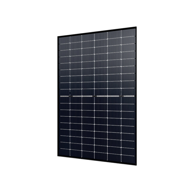 Photovoltaikmodul Kensol 440W, N-Typ, bifacial, Full Black, transparentes Doppelglas, rechteckige Zellen, Rahmen 30mm, MC4-Stecker, Kabel 1200mm