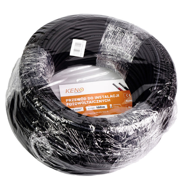 KENO Przewod KENO 6mm czarny 100m