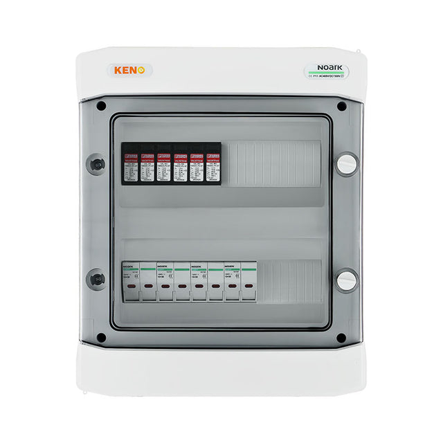 DC-Anschlussverteiler mit Überspannungsschutz 1000V Typ 2, 4x PV-Strang, 2x MPPT, 8x Sicherungsschutz 20A