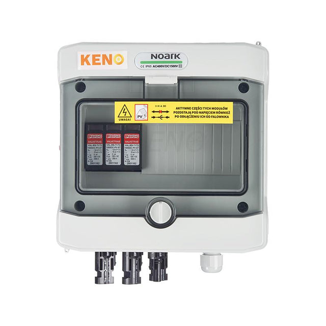 Anschlussverteiler DC mit Überspannungsschutz 1000V Typ 1+2, 2x PV-Strang, 1x MPPT