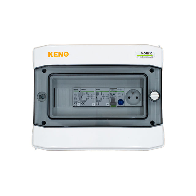 Einphasiger Verteilerkasten mit automatischer Umschaltung auf PV-POINT für GEN24-Wechselrichter