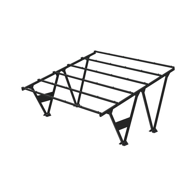 Zweistelliger Carport in RAL 9005 - ohne Module